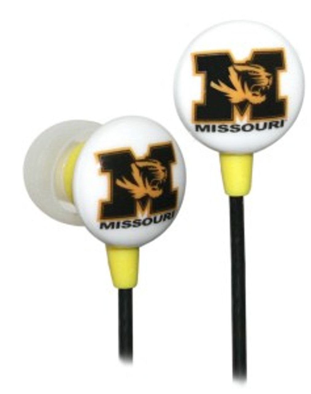 iHip Missouri Tigers Ear Buds Fan Gear NCAA Missouri Tigers