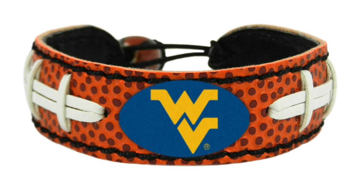 Gamewear West Virginia Mountaineers Classic Football Bracelet Fan Gear NCAA West Virginia Mountaineers