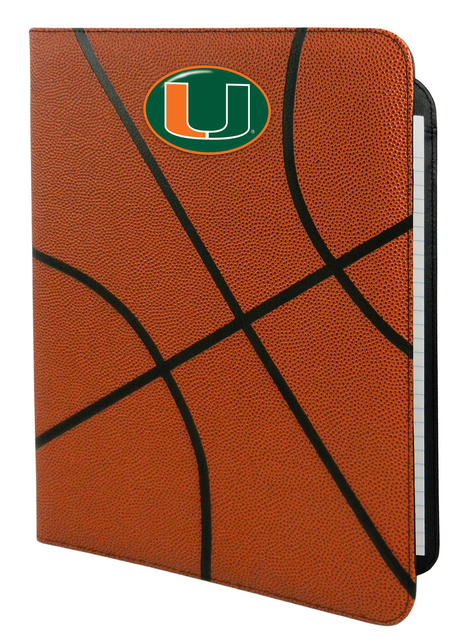 Gamewear Miami Hurricanes Classic Basketball Portfolio 8.5 in x 11 in Fan Gear NCAA Miami Hurricanes
