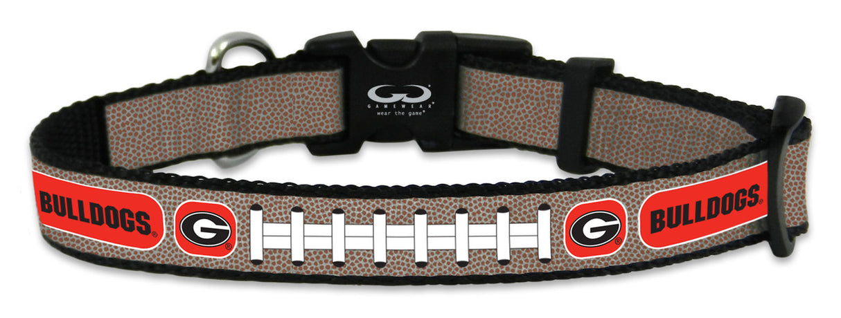 Gamewear Georgia Bulldogs Reflective Football Pet Collar Size Toy Fan Gear NCAA Georgia Bulldogs