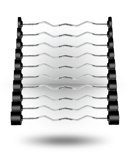 York Rubber Fixed Pro Curl Barbell Set Exercise & Wellness Strength Bars & Plates