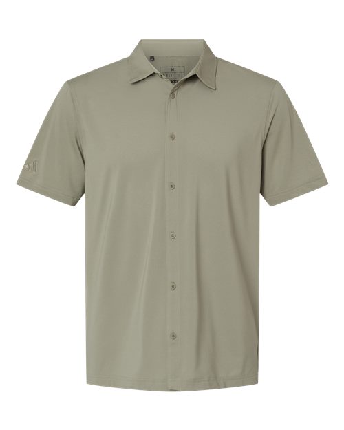 adidas Men's Button Down Short Sleeve Shirt-1