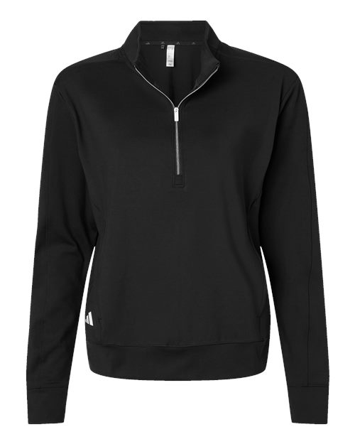 adidas Women's Ultimate365 Textured Quarter-Zip Pullover Womens Apparel Sweatshirts & Fleece
