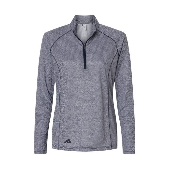 adidas Women's Space Dyed Quarter-Zip Pullover-1