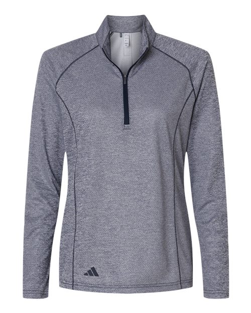 adidas Women's Space Dyed Quarter-Zip Pullover-1