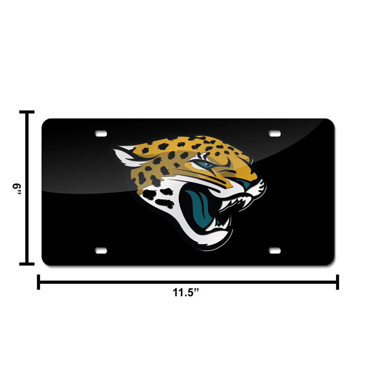 NFL Jacksonville Jaguars Laser Cut License Plate Tag Fan Gear NFL Jacksonville Jaguars