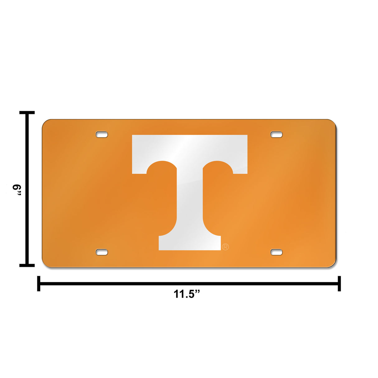 NCAA Tennessee Volunteers Laser Cut Automobile Tag Fan Gear NCAA Tennessee Volunteers