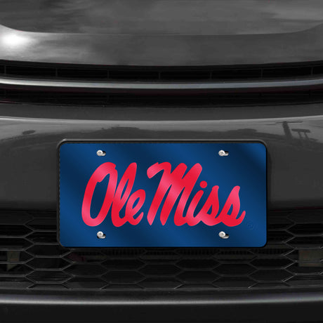 NCAA Mississippi Rebels - Ole Miss Laser Cut Automobile Tag Fan Gear NCAA Mississippi Rebels