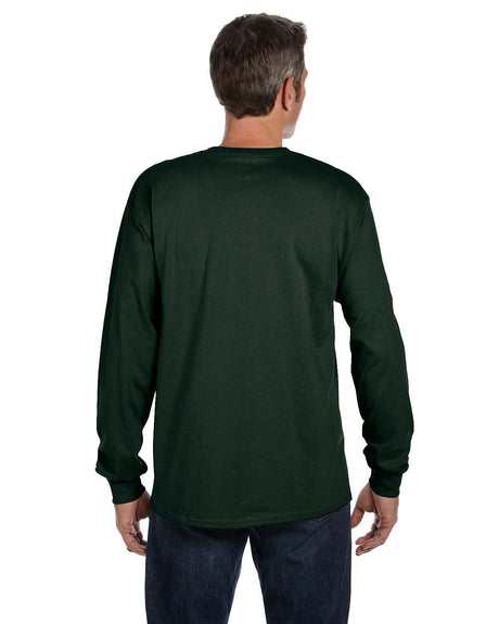 Hanes Men's Authentic-T Long-Sleeve Pocket T-Shirt Mens Apparel Shirts & Tops