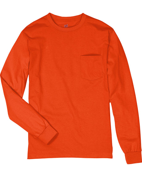 Hanes Men's Authentic-T Long-Sleeve Pocket T-Shirt Mens Apparel Shirts & Tops