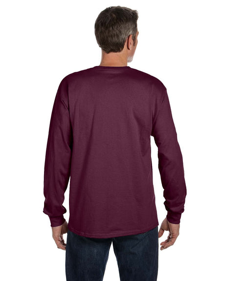 Hanes Men's Authentic-T Long-Sleeve Pocket T-Shirt Mens Apparel Shirts & Tops
