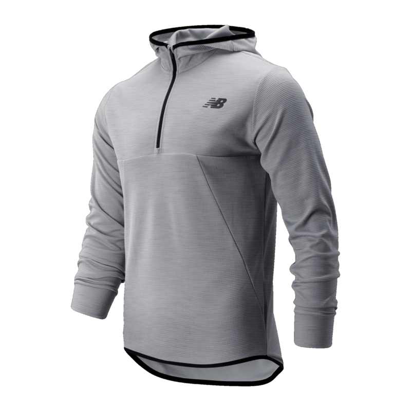 New Balance Men's Tenacity Hooded Quarter Zip Mens Apparel Sweatshirts & Fleece