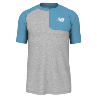 New Balance Men's SS Asym Baseball Top Left Baseball Jerseys Adult