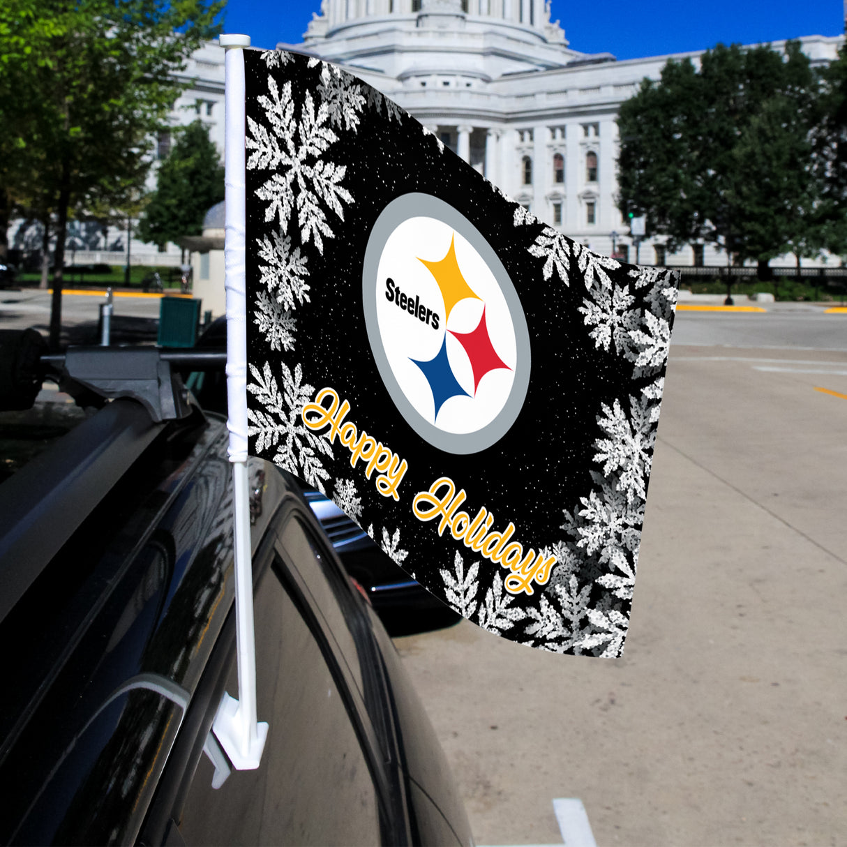 NFL Pittsburgh Steelers Car Flag Fan Gear NFL Pittsburgh Steelers