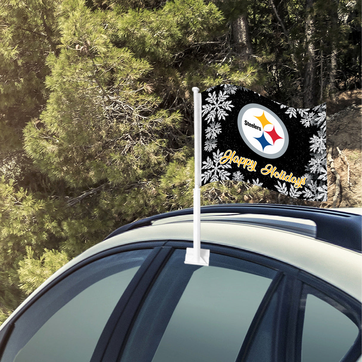 NFL Pittsburgh Steelers Car Flag Fan Gear NFL Pittsburgh Steelers