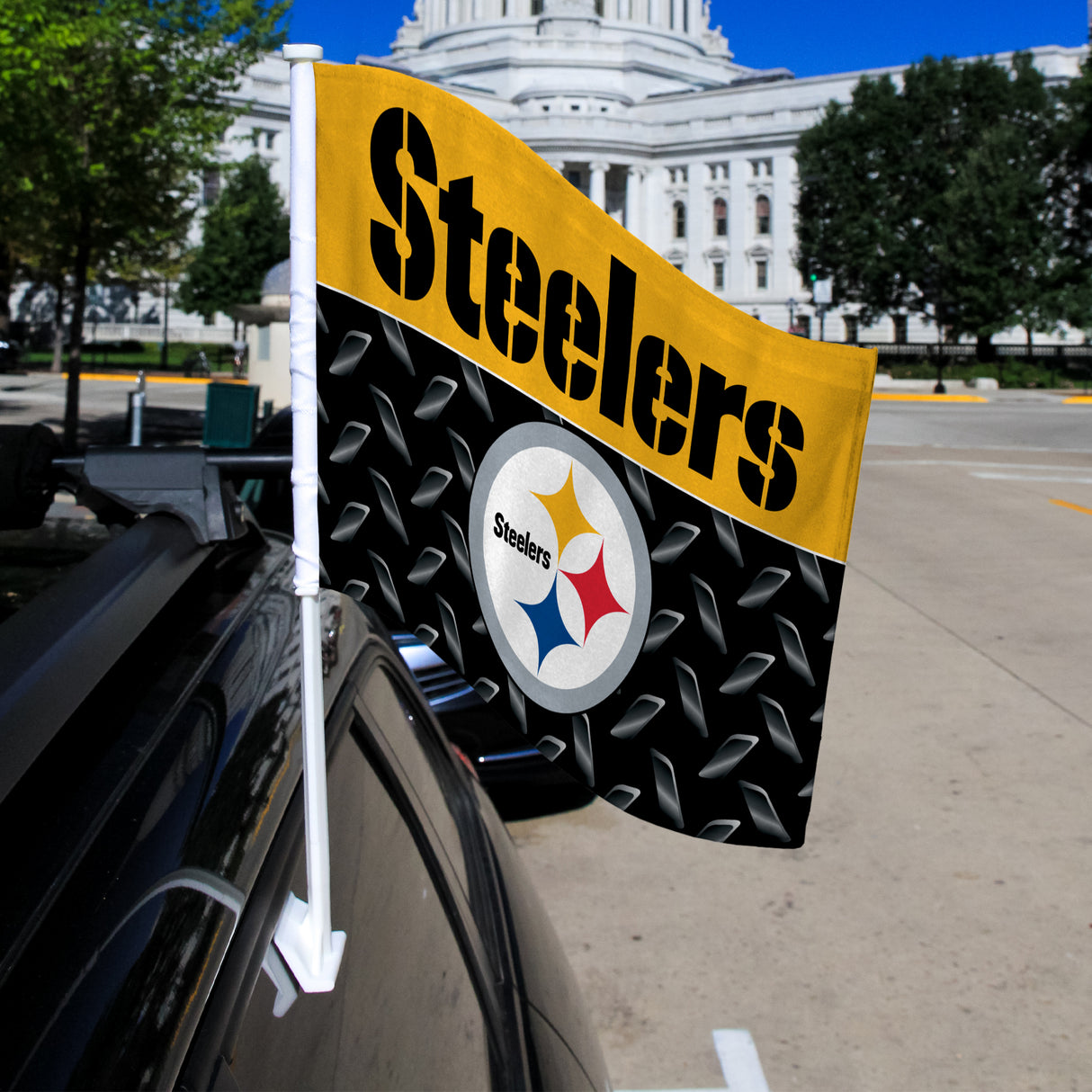 NFL Pittsburgh Steelers Car Flag Fan Gear NFL Pittsburgh Steelers