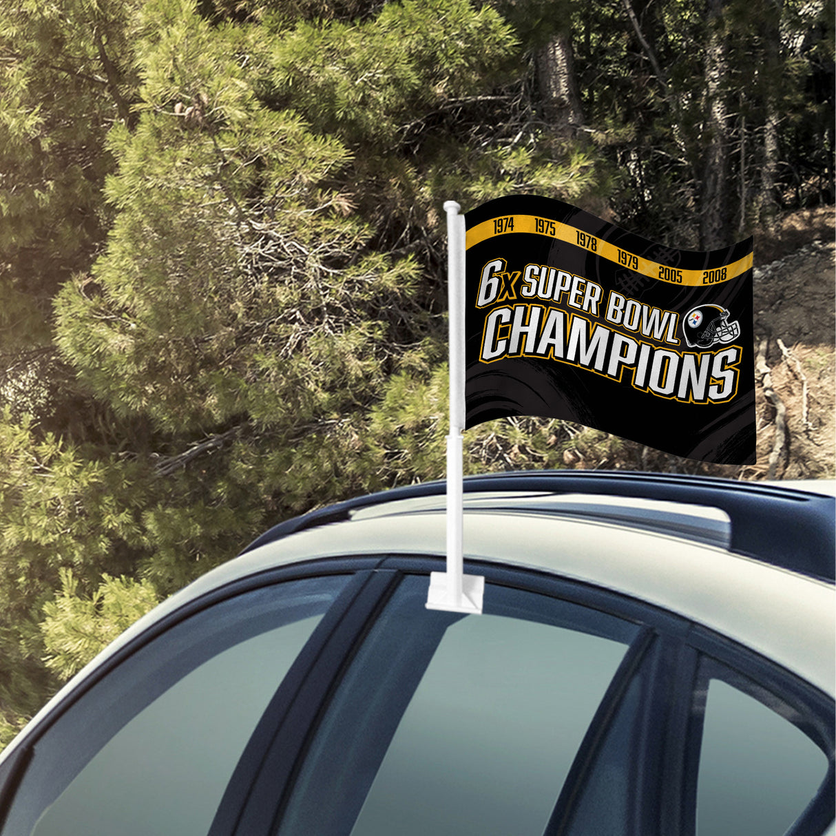 NFL Pittsburgh Steelers Car Flag Fan Gear NFL Pittsburgh Steelers