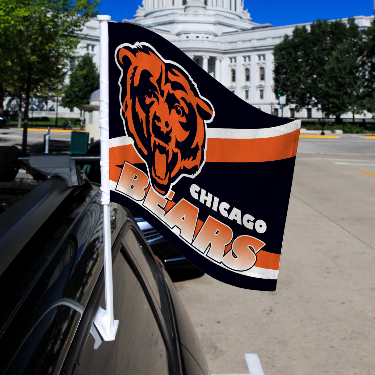 NFL Chicago Bears Car Flag Fan Gear NFL Chicago Bears