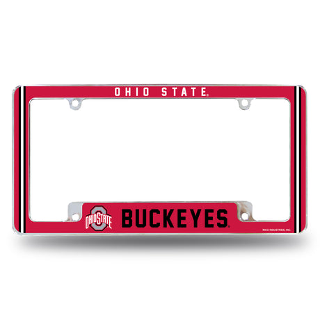 NCAA Ohio State Buckeyes All Over Chrome Frame Fan Gear NCAA Ohio State Buckeyes