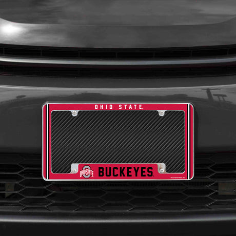NCAA Ohio State Buckeyes All Over Chrome Frame Fan Gear NCAA Ohio State Buckeyes