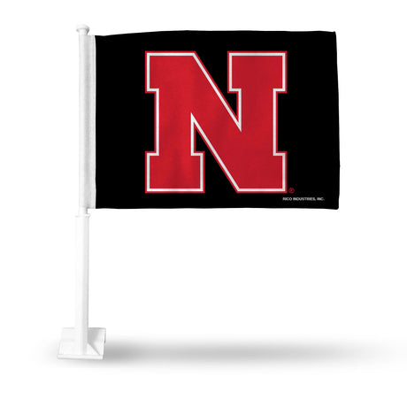 NCAA Nebraska Cornhuskers Car Flag Fan Gear NCAA Nebraska Cornhuskers