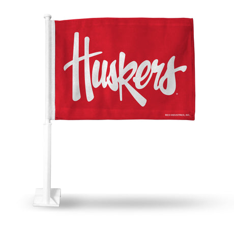 NCAA Nebraska Cornhuskers Car Flag Fan Gear NCAA Nebraska Cornhuskers
