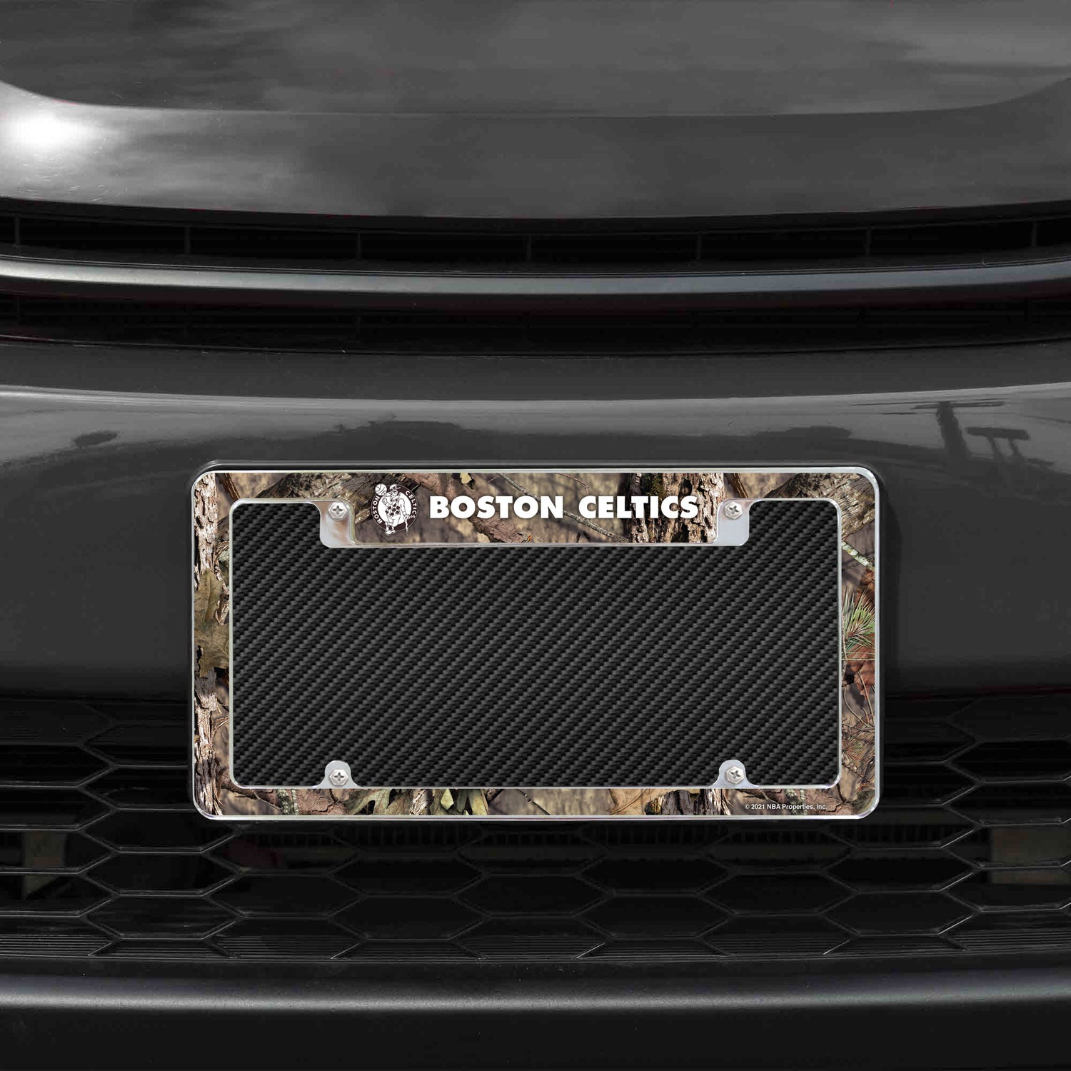 NBA Boston Celtics All Over Chrome License Plate Frame Fan Gear NBA Boston Celtics