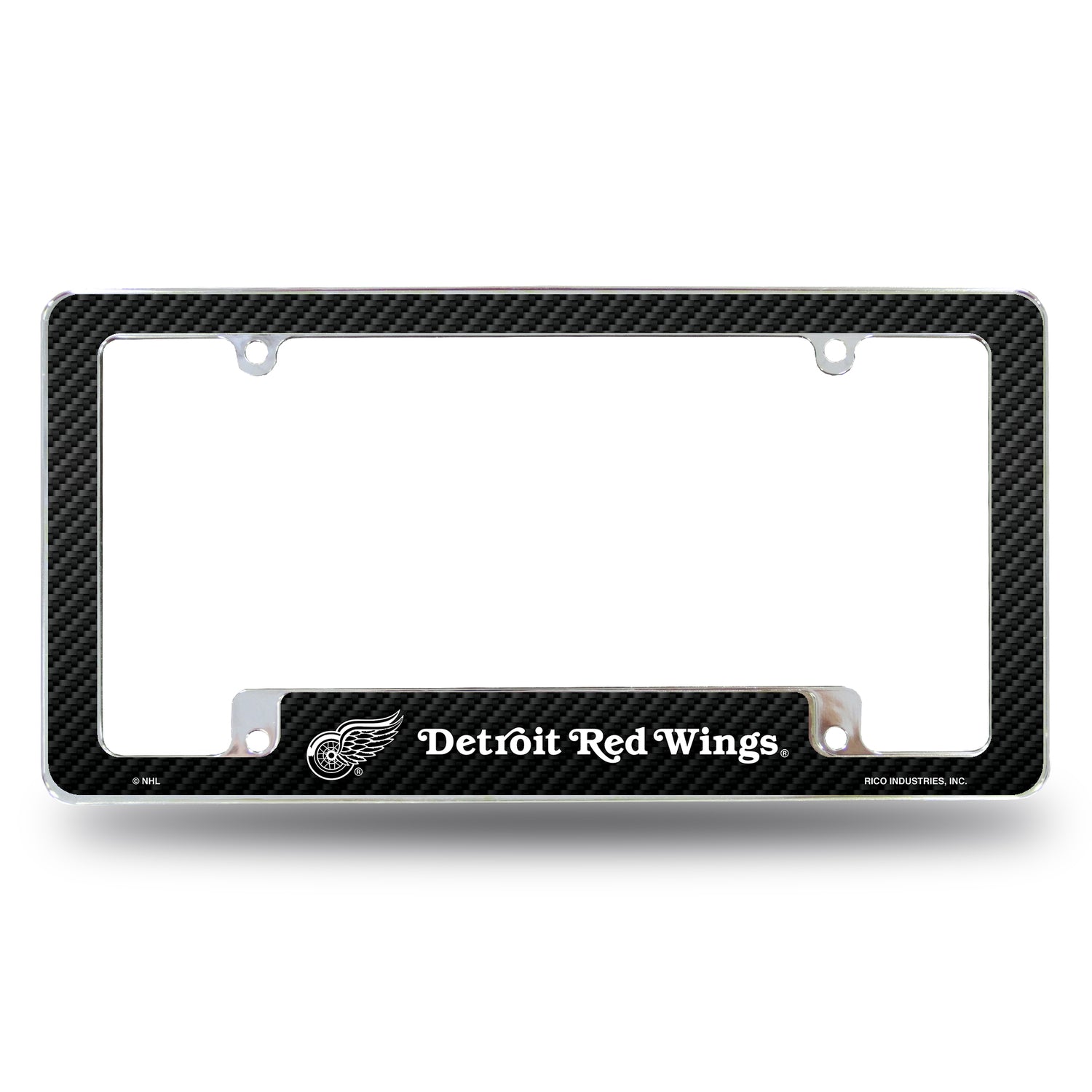 NHL Detroit Red Wings All Over Chrome License Plate Frame Fan Gear NHL Detroit Red Wings