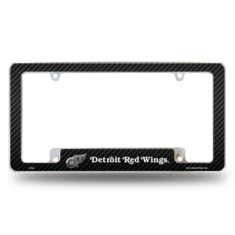 NHL Detroit Red Wings All Over Chrome License Plate Frame Fan Gear NHL Detroit Red Wings
