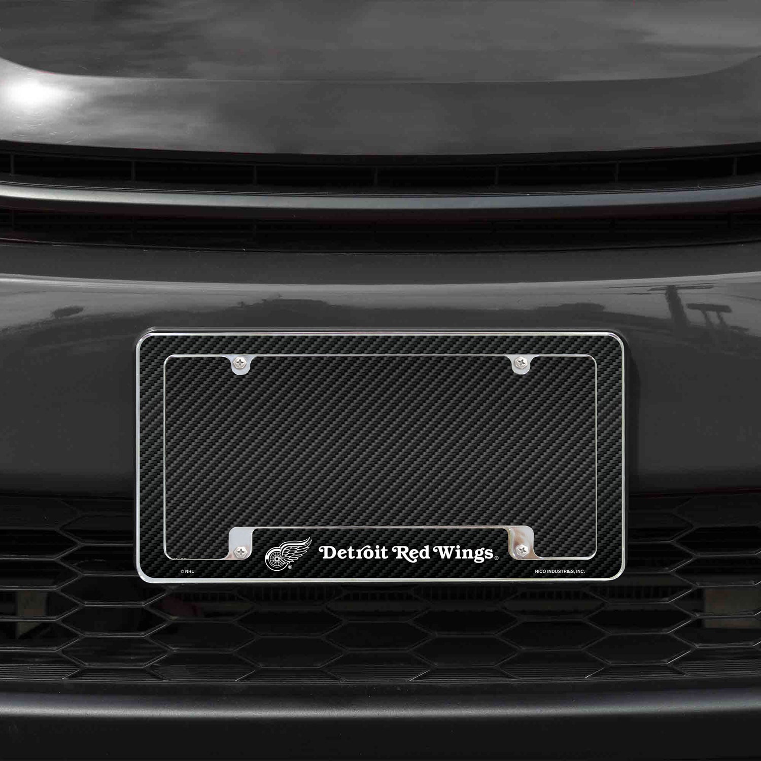 NHL Detroit Red Wings All Over Chrome License Plate Frame Fan Gear NHL Detroit Red Wings