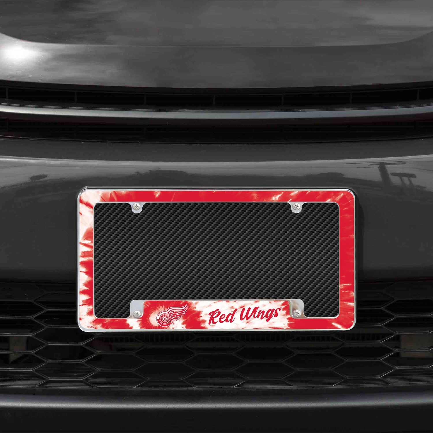 NHL Detroit Red Wings All Over Chrome License Plate Frame Fan Gear NHL Detroit Red Wings