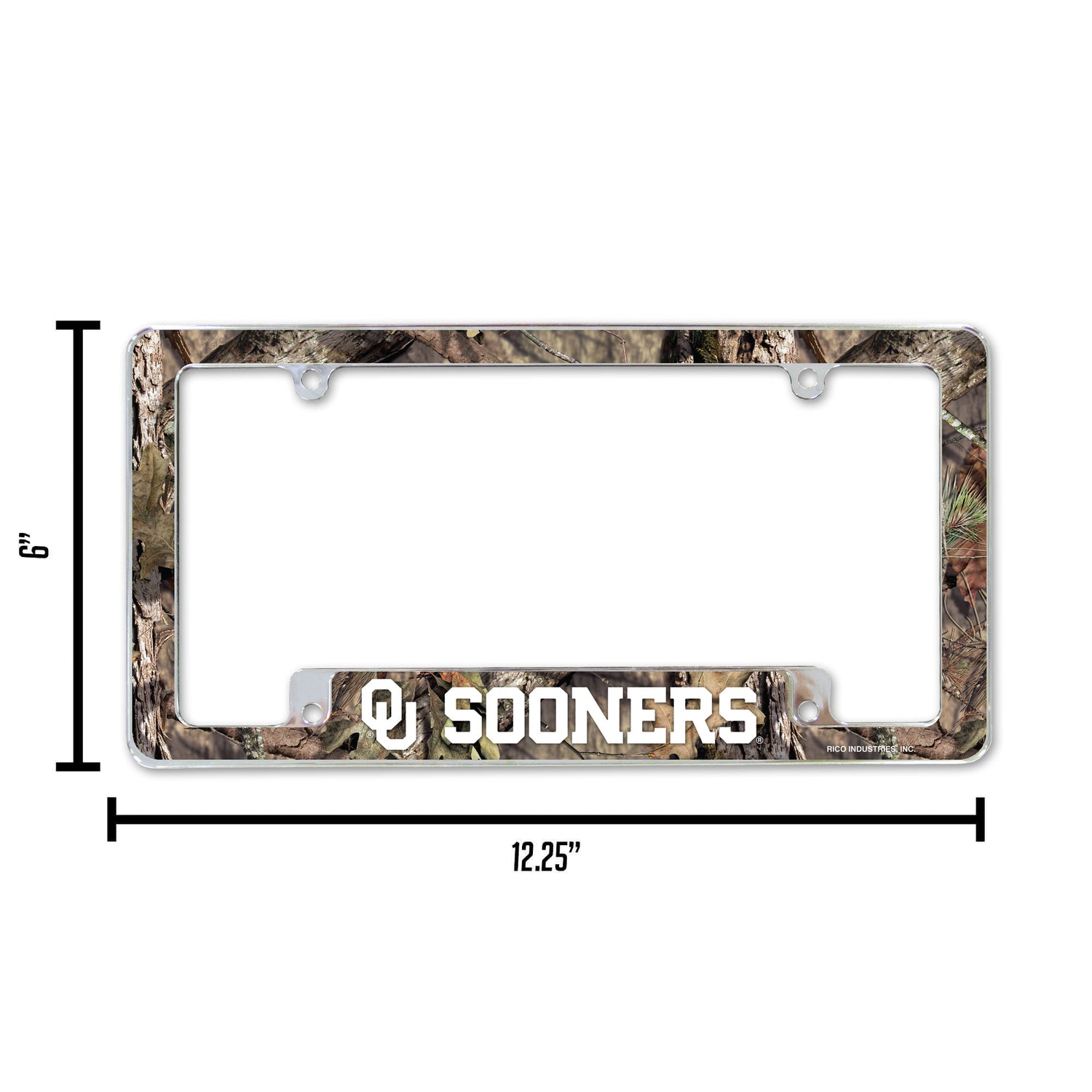 NCAA Oklahoma Sooners All Over Chrome License Plate Frame Fan Gear NCAA Oklahoma Sooners