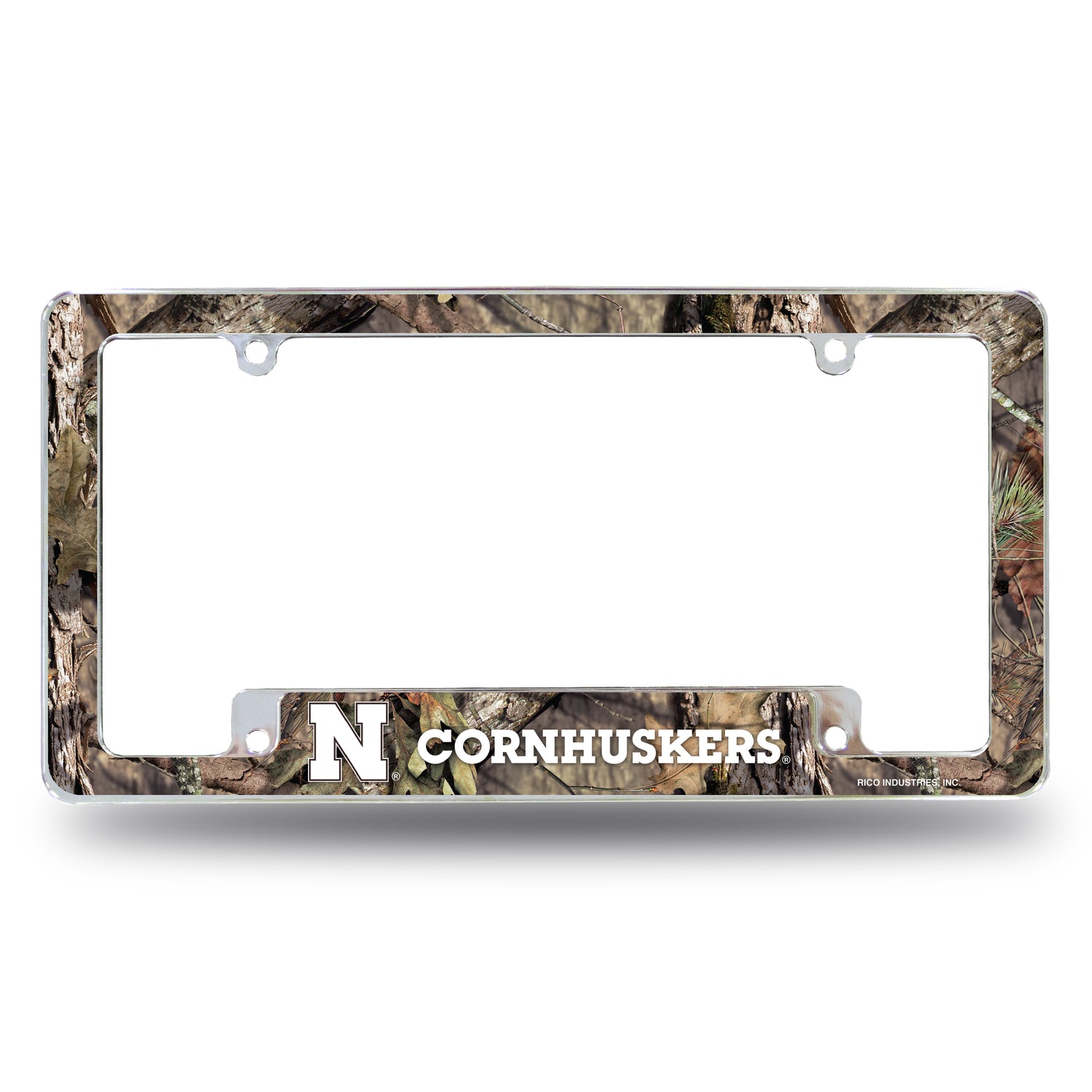 NCAA Nebraska Cornhuskers All Over Chrome License Plate Frame Fan Gear NCAA Nebraska Cornhuskers