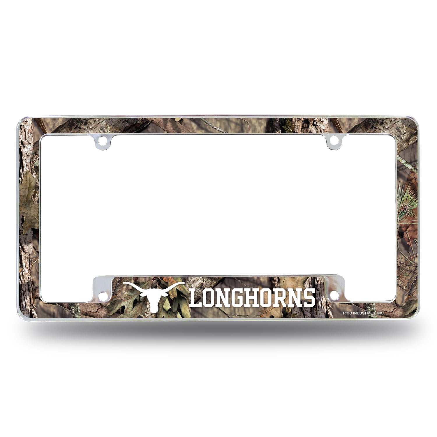 NCAA Texas Longhorns All Over Chrome License Plate Frame Fan Gear NCAA Texas Longhorns