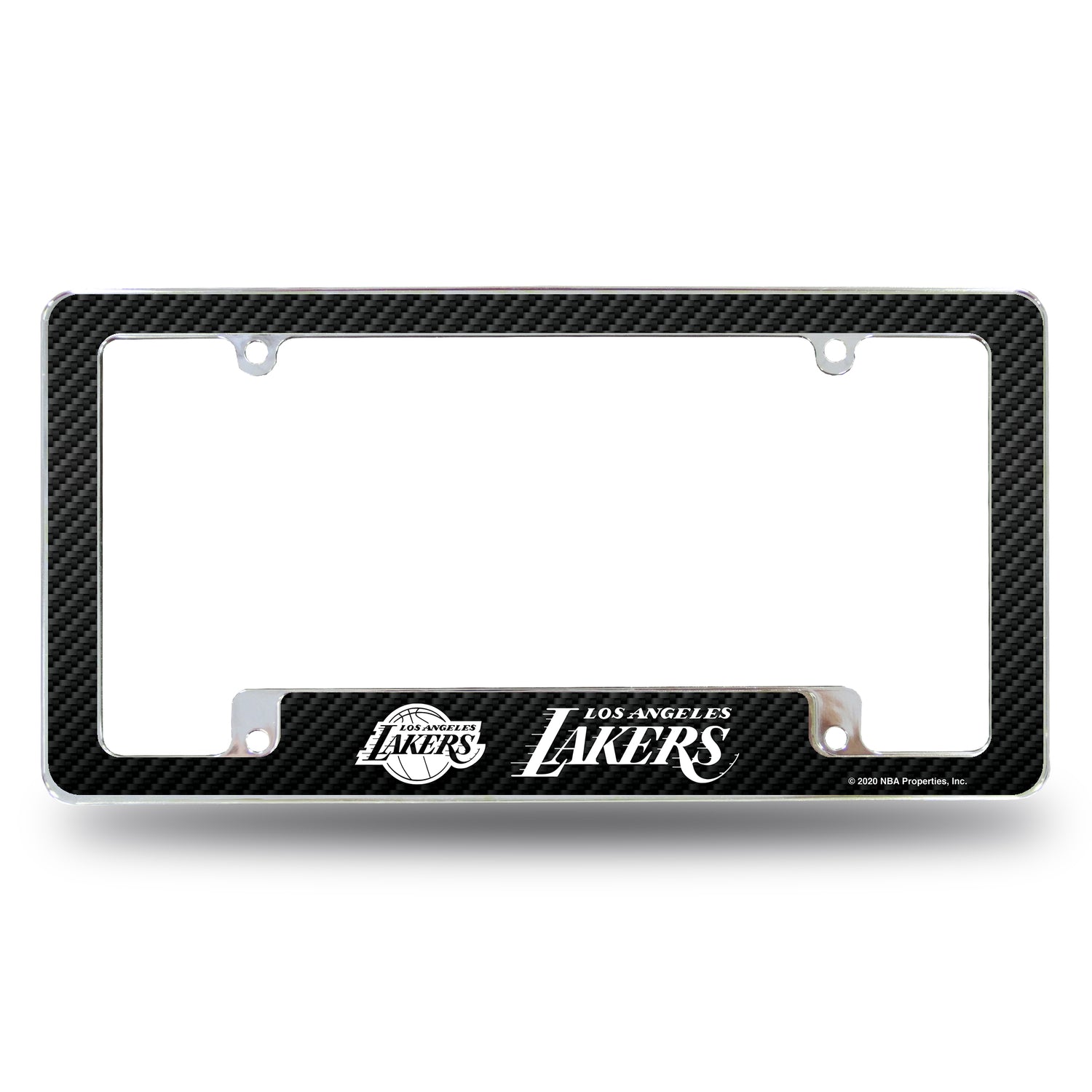 NBA Los Angeles Lakers All Over Chrome License Plate Frame Fan Gear NBA Los Angeles Lakers