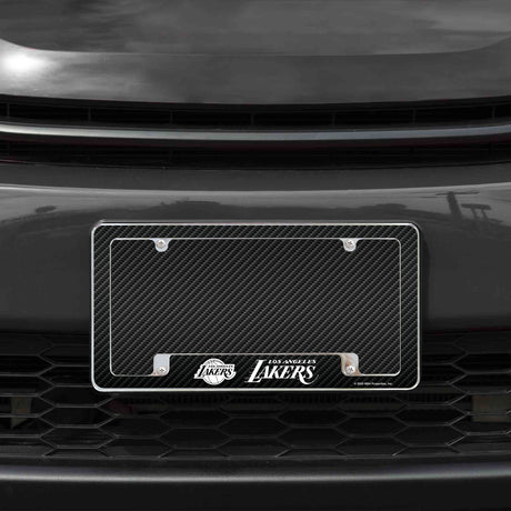 NBA Los Angeles Lakers All Over Chrome License Plate Frame Fan Gear NBA Los Angeles Lakers
