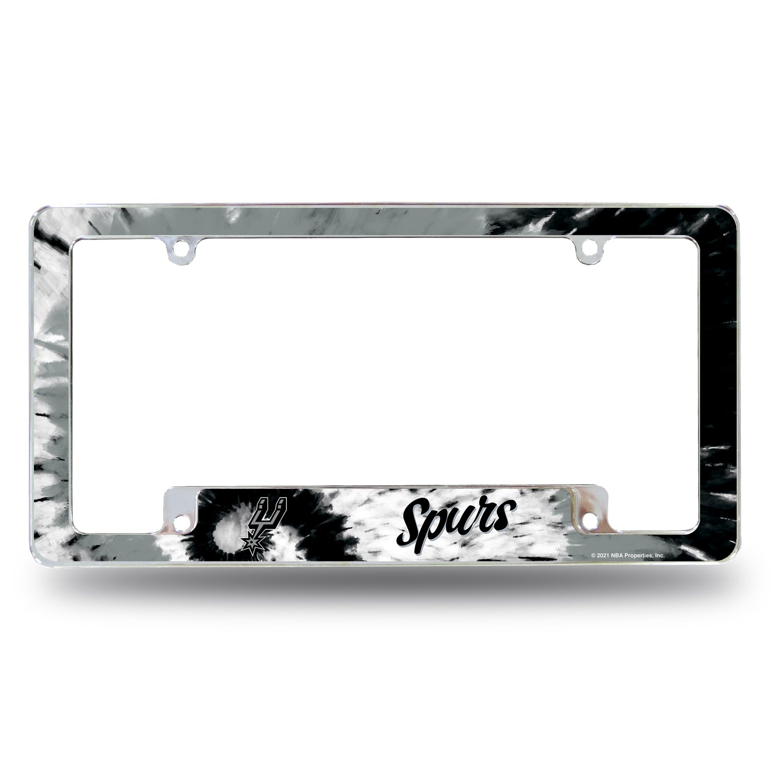 NBA San Antonio Spurs All Over Chrome Frame Fan Gear NBA San Antonio Spurs