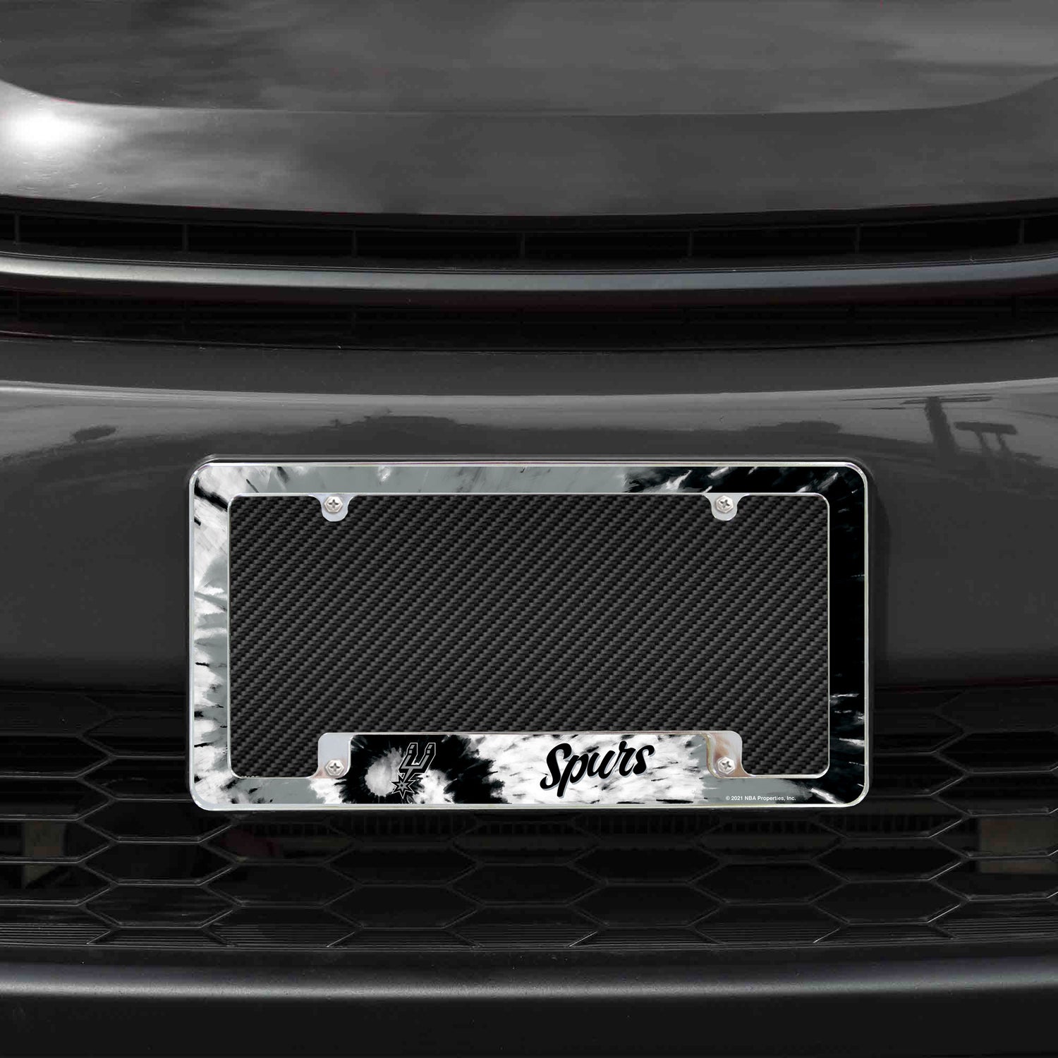NBA San Antonio Spurs All Over Chrome Frame Fan Gear NBA San Antonio Spurs