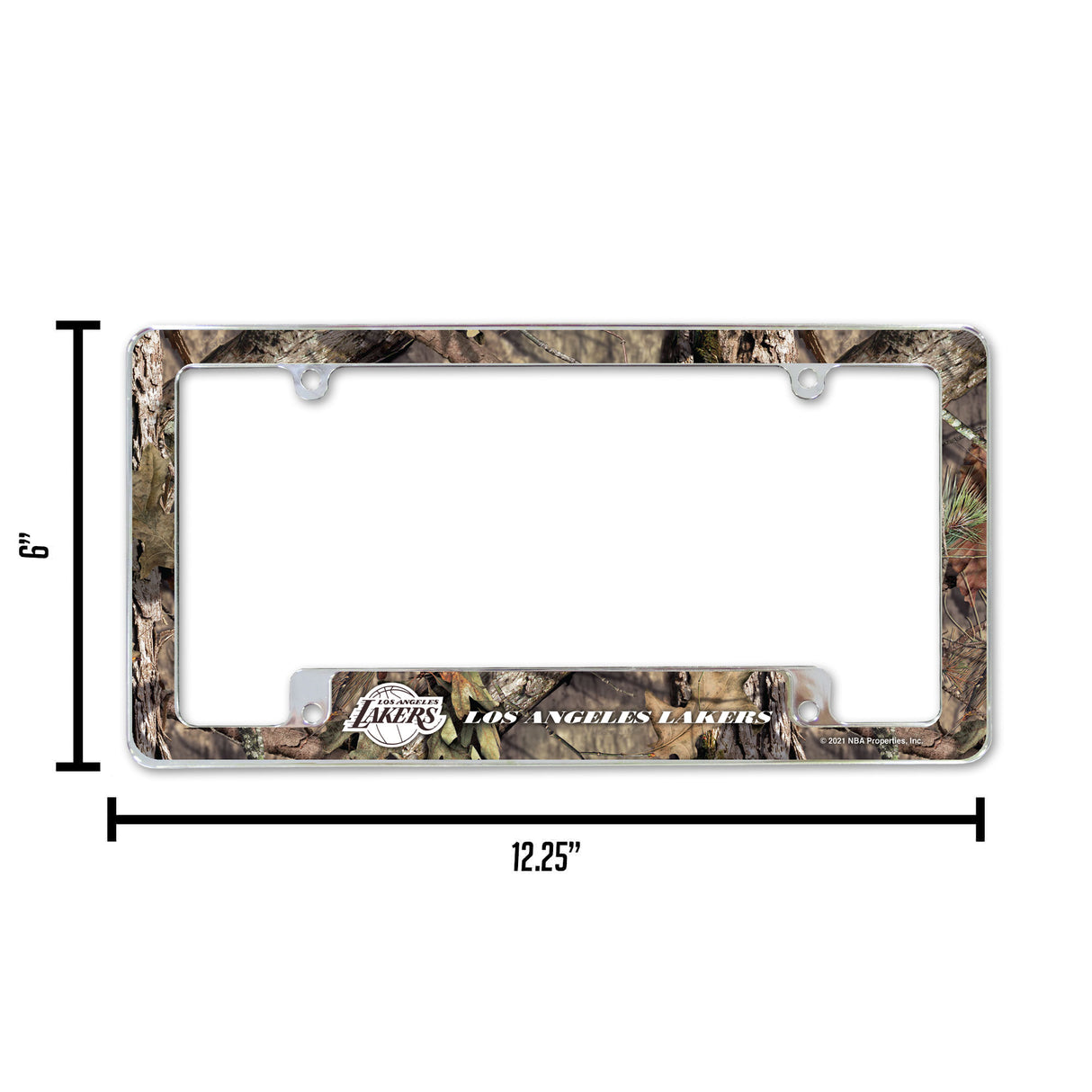 NBA Los Angeles Lakers All Over Chrome License Plate Frame Fan Gear NBA Los Angeles Lakers