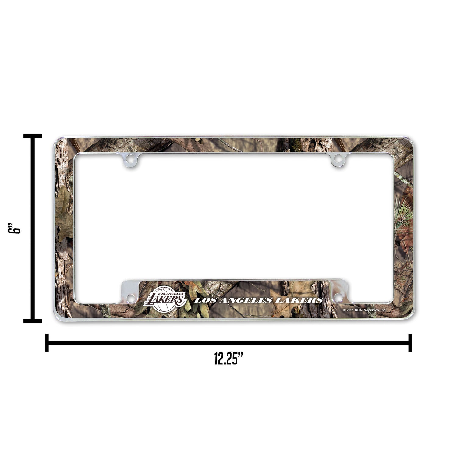 NBA Los Angeles Lakers All Over Chrome License Plate Frame Fan Gear NBA Los Angeles Lakers