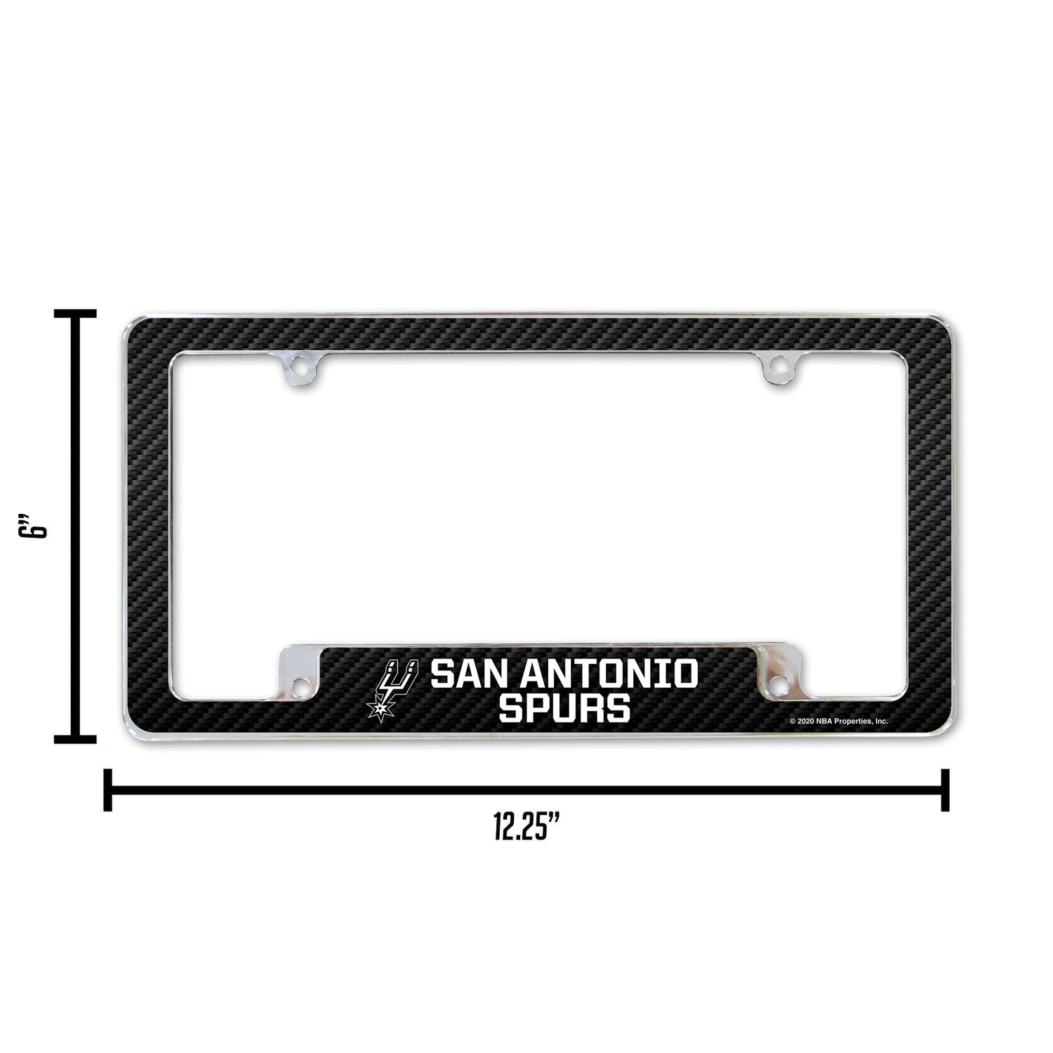 NBA San Antonio Spurs All Over Chrome Frame Fan Gear NBA San Antonio Spurs
