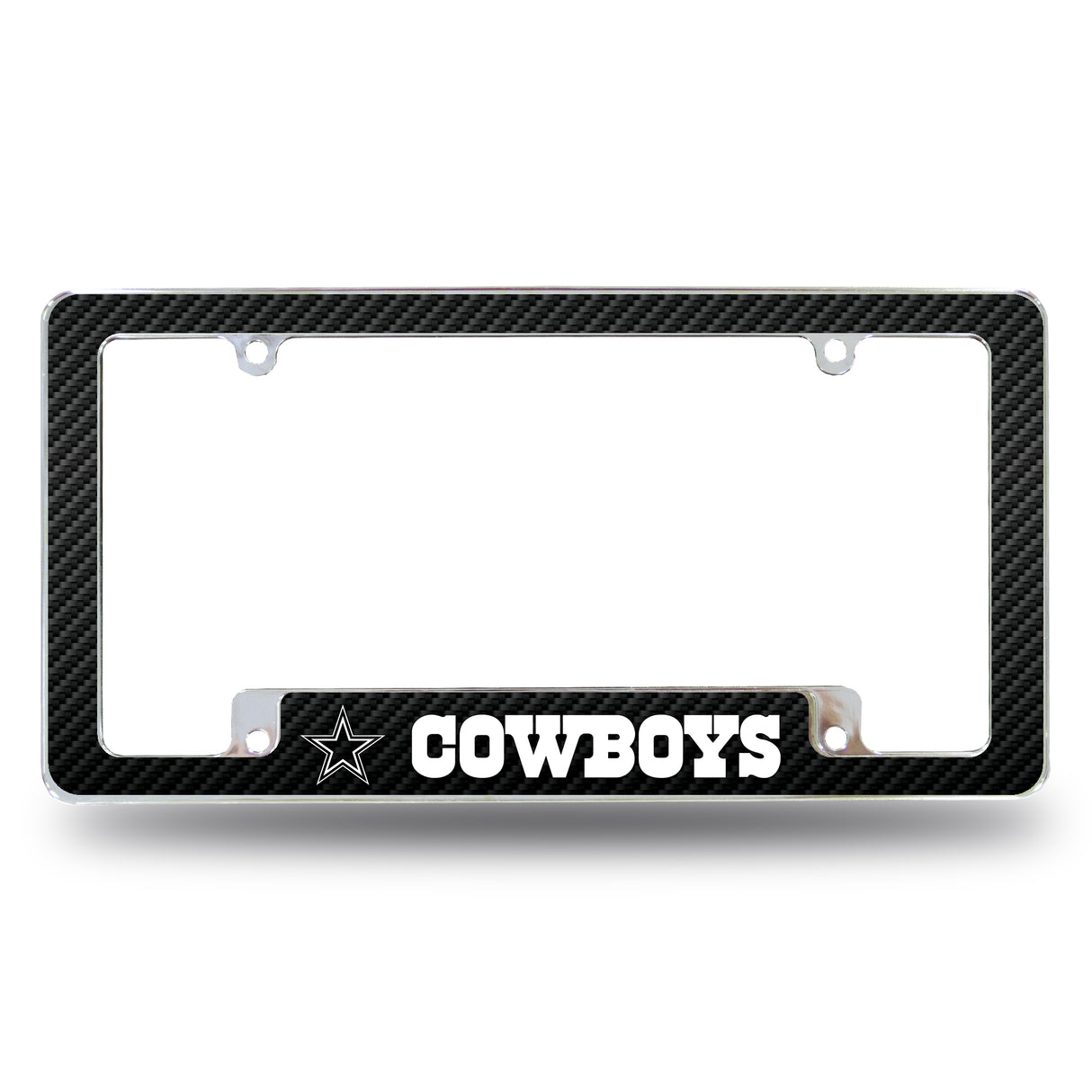 NFL Dallas Cowboys All Over Chrome License Plate Frame Fan Gear NFL Dallas Cowboys