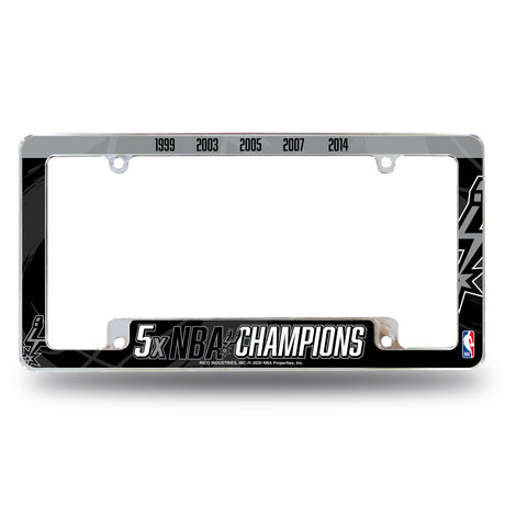 NBA San Antonio Spurs All Over Chrome Frame Fan Gear NBA San Antonio Spurs
