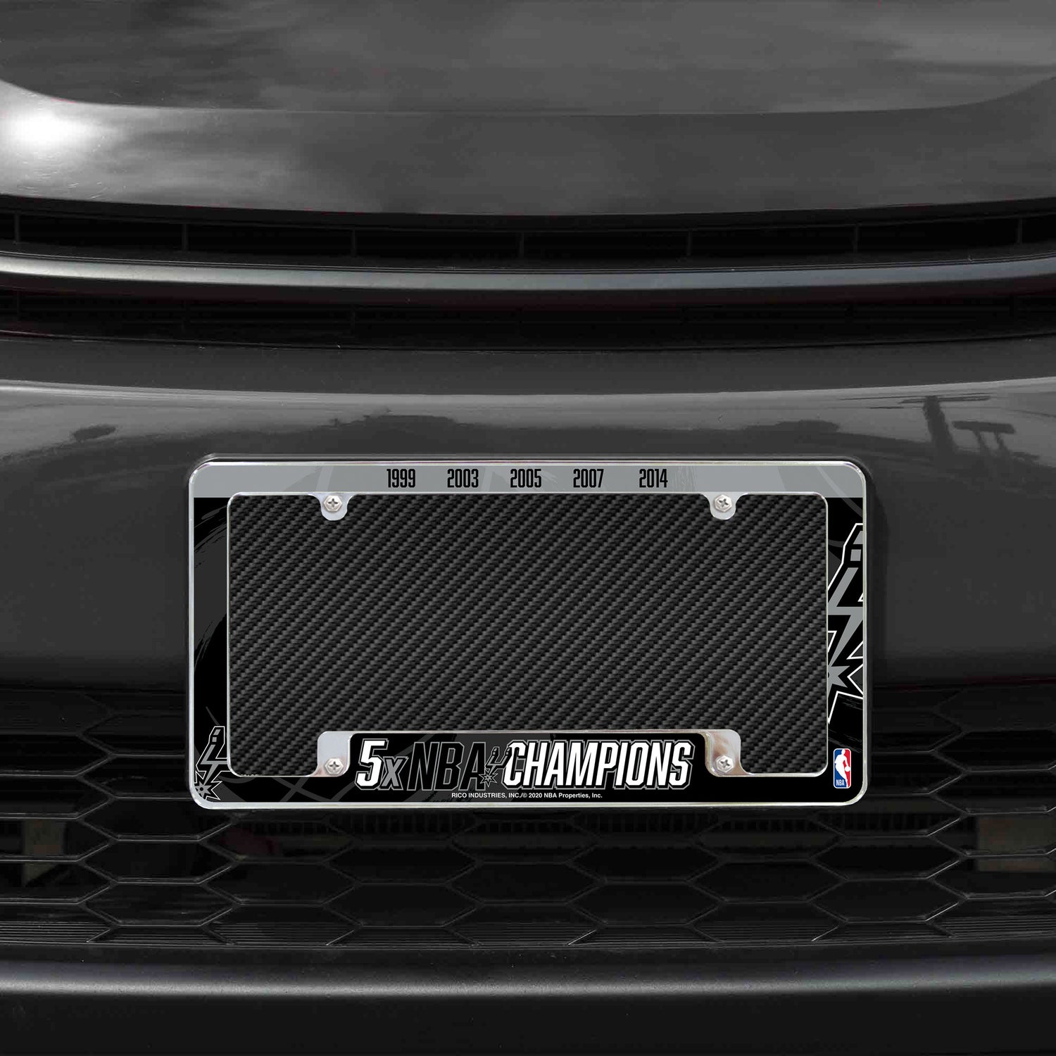 NBA San Antonio Spurs All Over Chrome Frame Fan Gear NBA San Antonio Spurs