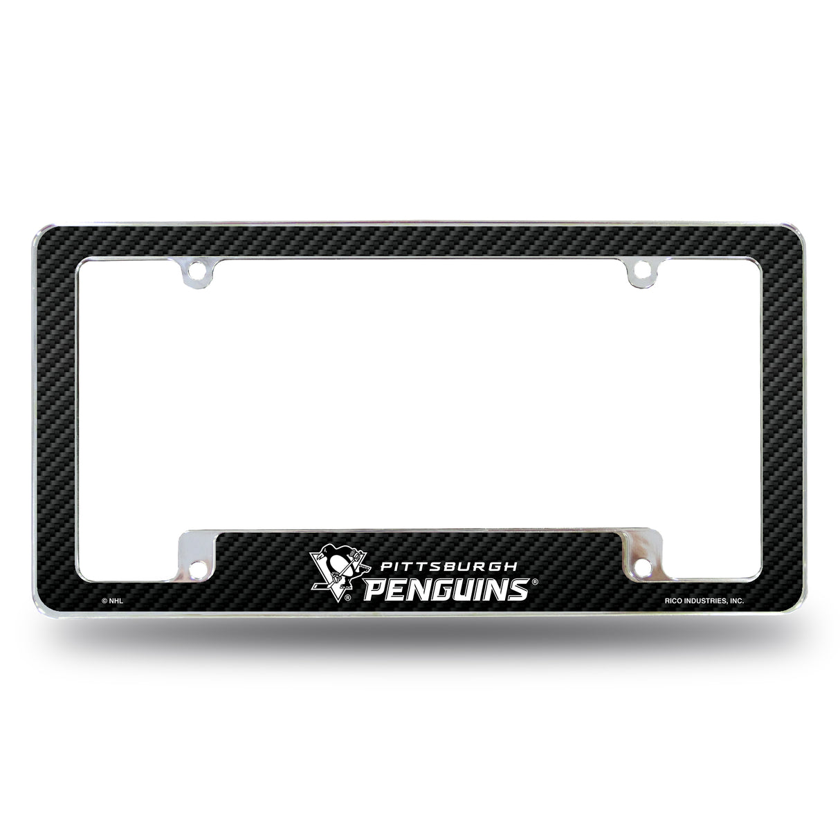 NHL Pittsburgh Penguins All Over Chrome Frame Fan Gear NHL Pittsburgh Penguins