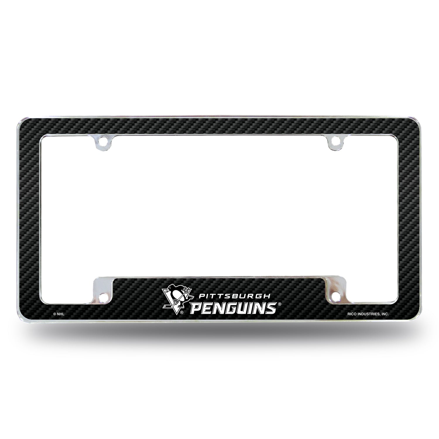 NHL Pittsburgh Penguins All Over Chrome Frame Fan Gear NHL Pittsburgh Penguins