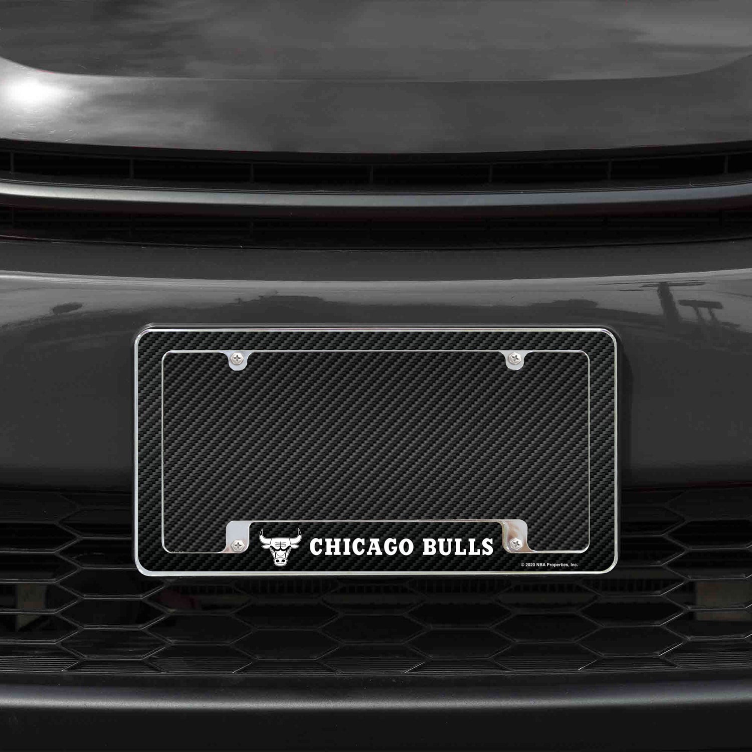 NBA Chicago Bulls All Over Chrome License Plate Frame Fan Gear NBA Chicago Bulls