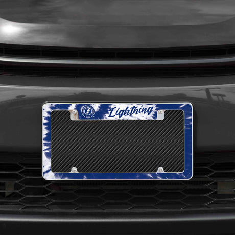 NHL Tampa Bay Lightning All Over Chrome Frame Fan Gear NHL Tampa Bay Lightning