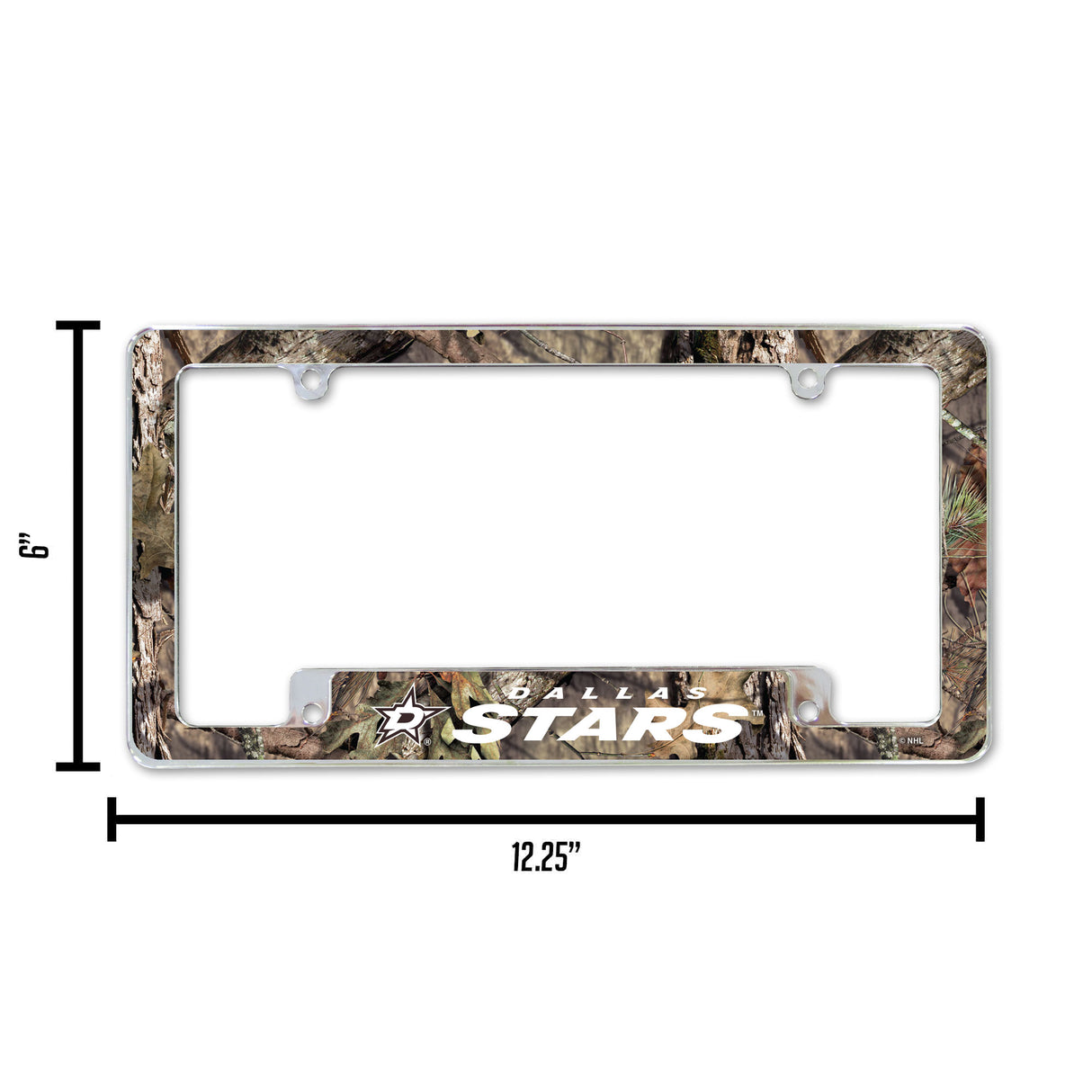 NHL Dallas Stars All Over Chrome License Plate Frame Fan Gear NHL Dallas Stars