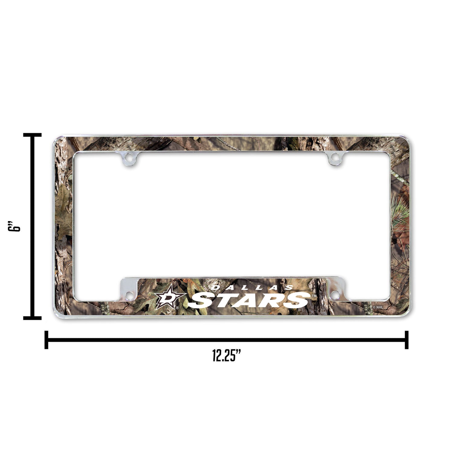 NHL Dallas Stars All Over Chrome License Plate Frame Fan Gear NHL Dallas Stars
